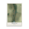 Map of Beedeville, Arkansas, 12 x 18 inch unframed archival matte print