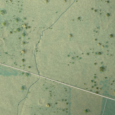 Second close-up of the map of Belleville, Arkansas print showing more streets and buildings