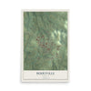 Map of Berryville, Arkansas, 12 x 18 inch unframed archival matte print