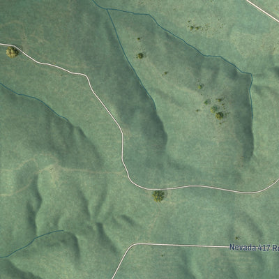 Second close-up of the map of Bluff City, Arkansas print showing more streets and buildings
