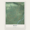 Boles, Arkansas map print, the full design