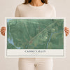 Map of Caddo Valley, Arkansas, 12 x 18 inch unframed archival matte print