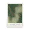 Map of Campbell Station, Arkansas, 12 x 18 inch unframed archival matte print