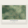 Centerville, Arkansas map print, the full design
