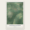 College Station, Arkansas map print, the full design