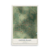 Map of Cotton Plant, Arkansas, 12 x 18 inch unframed archival matte print