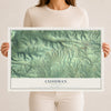 Map of Cushman, Arkansas, 12 x 18 inch unframed archival matte print