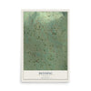 Map of Denning, Arkansas, 12 x 18 inch unframed archival matte print