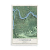 Map of Diamondhead, Arkansas, 12 x 18 inch unframed archival matte print