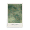 Map of Edmondson, Arkansas, 12 x 18 inch unframed archival matte print