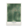 Map of Hampton, Arkansas, 12 x 18 inch unframed archival matte print