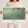 Map of Hartman, Arkansas, 12 x 18 inch unframed archival matte print