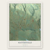 Hattieville, Arkansas map print, the full design