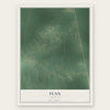 Ivan, Arkansas map print, the full design