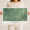 Map of Lockesburg, Arkansas, 12 x 18 inch unframed archival matte print