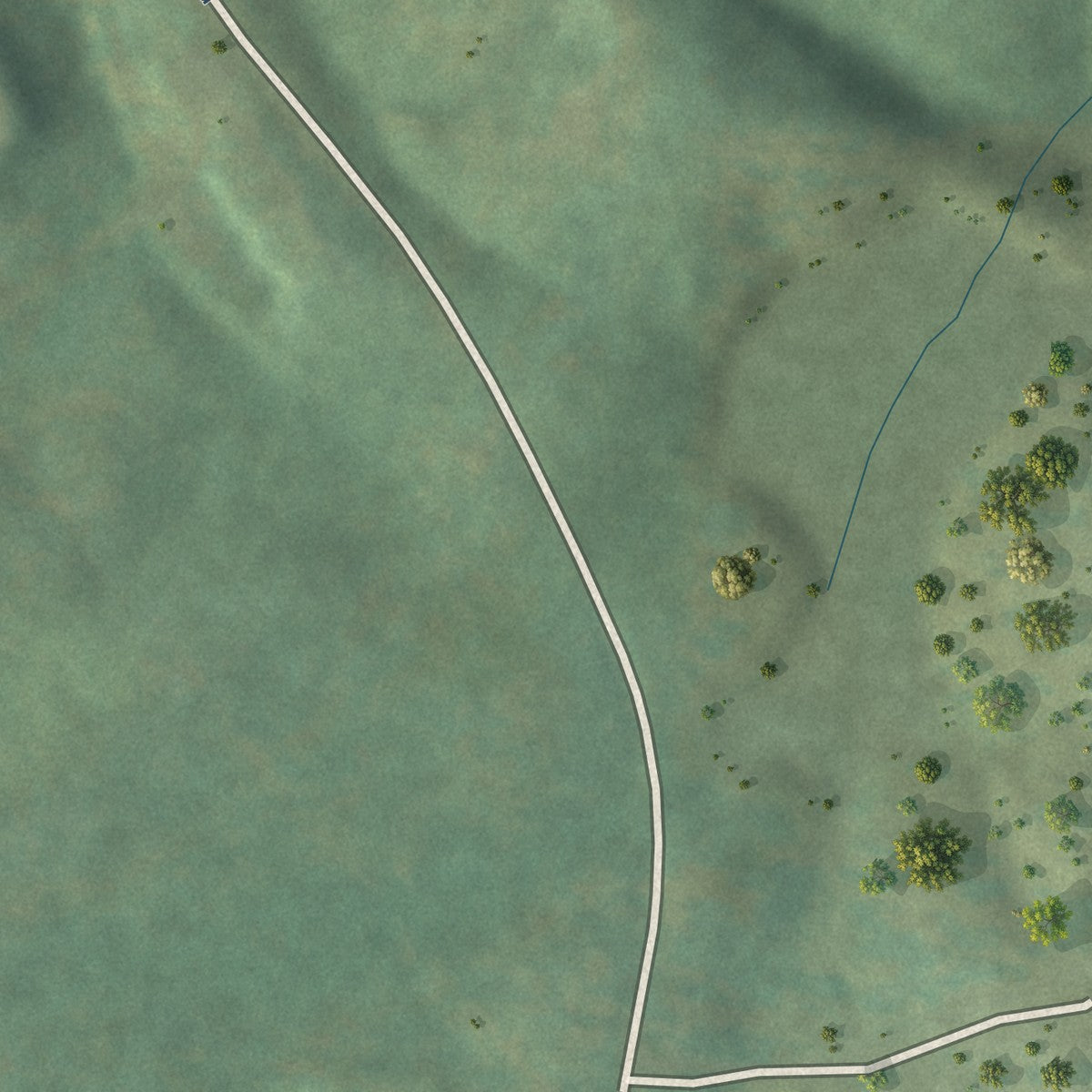 Second close-up of the map of Lonsdale, Arkansas print showing more streets and buildings