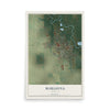 Map of Marianna, Arkansas, 12 x 18 inch unframed archival matte print