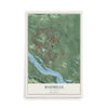 Map of Maumelle, Arkansas, 12 x 18 inch unframed archival matte print
