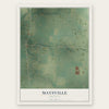 Maysville, Arkansas map print, the full design