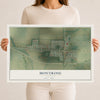 Map of Montrose, Arkansas, 12 x 18 inch unframed archival matte print