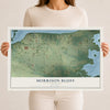 Map of Morrison Bluff, Arkansas, 12 x 18 inch unframed archival matte print
