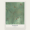 Morrow, Arkansas map print, the full design
