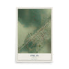 Map of O'Kean, Arkansas, 12 x 18 inch unframed archival matte print