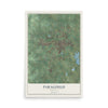 Map of Paragould, Arkansas, 12 x 18 inch unframed archival matte print