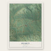 Pearcy, Arkansas map print, the full design