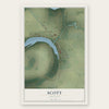 Scott, Arkansas map print, the full design