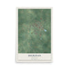 Map of Sheridan, Arkansas, 12 x 18 inch unframed archival matte print