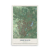 Map of Sherwood, Arkansas, 12 x 18 inch unframed archival matte print