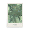 Map of Shirley, Arkansas, 12 x 18 inch unframed archival matte print