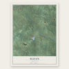 Sloan, Arkansas map print, the full design