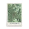 Map of Sulphur Springs, Arkansas, 12 x 18 inch unframed archival matte print