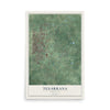 Map of Texarkana, Arkansas, 12 x 18 inch unframed archival matte print