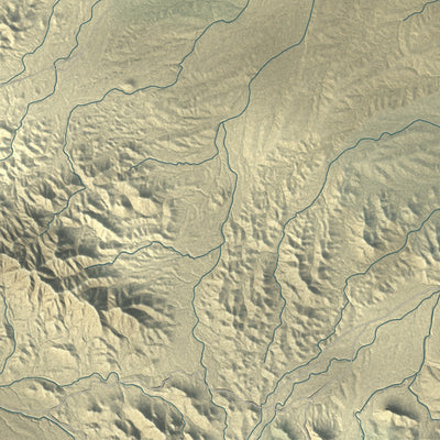 Close-up of the map of Bouse, Arizona print showing street and building detail