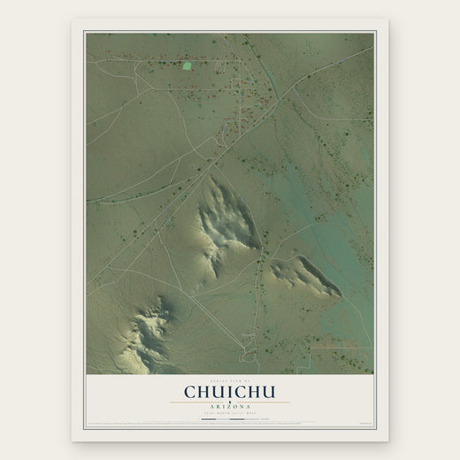 Chuichu, Arizona map print, the full design