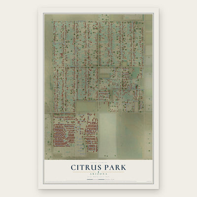 Citrus Park, Arizona map print, the full design