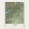 Ganado, Arizona map print, the full design