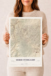 Map of Heber-Overgaard, Arizona, 12 x 18 inch unframed archival matte print