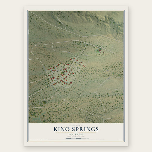 Kino Springs, Arizona map print, the full design