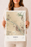 Map of Marana, Arizona, 12 x 18 inch unframed archival matte print