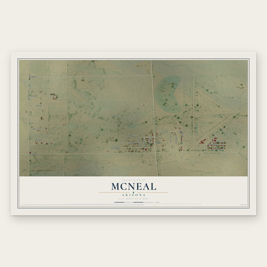 McNeal, Arizona map print, the full design