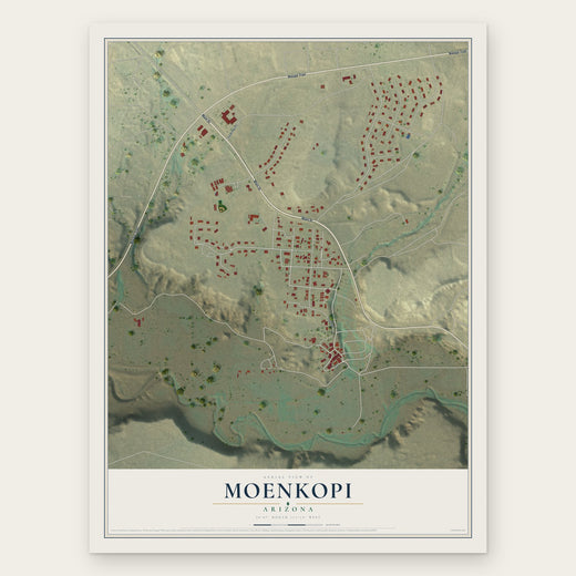 Moenkopi, Arizona map print, the full design