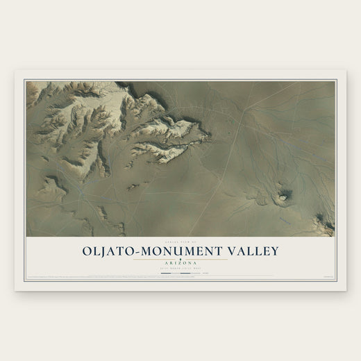 Oljato-Monument Valley, Arizona map print, the full design