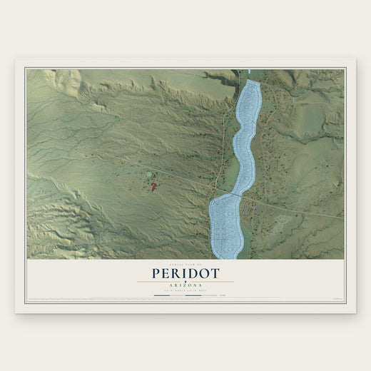 Peridot, Arizona map print, the full design