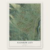 Rainbow City, Arizona map print, the full design