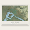 Rock House, Arizona map print, the full design