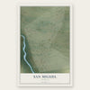 San Miguel, Arizona map print, the full design